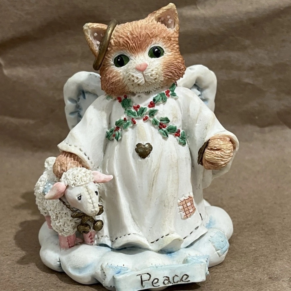 Vintage Calico Kitten by Enesco Peace on Earth circa 1994